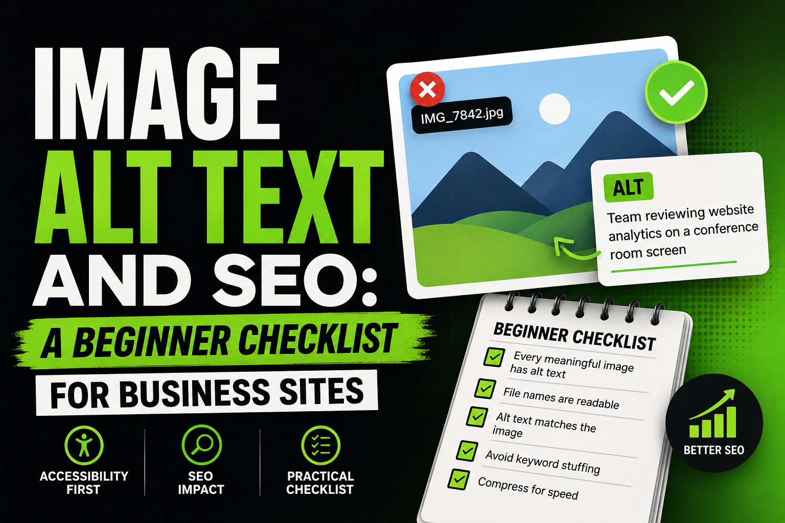 Image Alt Text and SEO: A Beginner Checklist for Business Sites